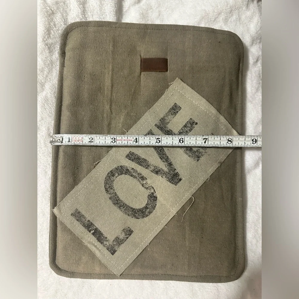 Handmade Tablet Sleeve; Inspired by Myra Bag; New; Never Used; Upcycled Canvas